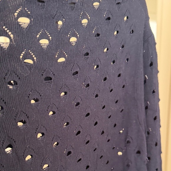 Rag & Bone Midnight Blue Long Sleeve Top - Picture 3 of 4